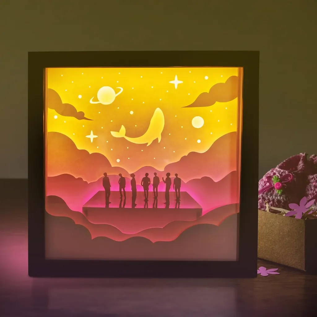 BTS "We are Bulletproof" Inspired Light Box